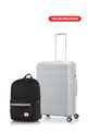 Bundle American Tourister Koper Litevlo Cool Grey Medium + Carter Backpack 1 Black