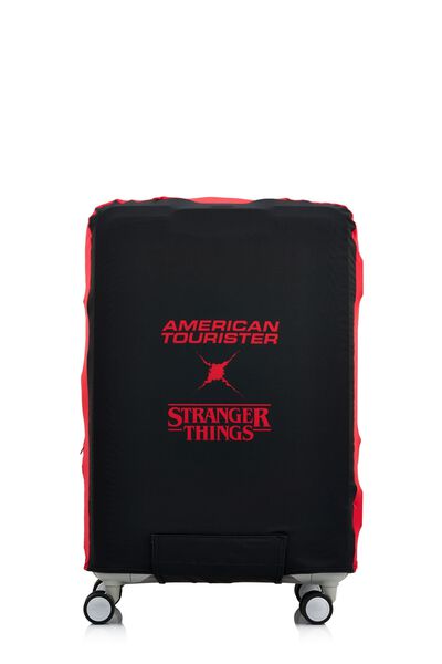 Bundle Set Ezylif Black + Stranger Things Luggage Cover L Hellfire Club
