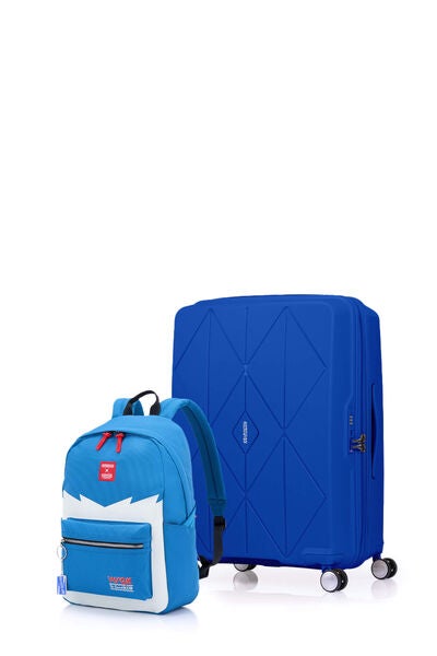 Bundle Set Argyle Medium Blue + Stranger Things Backpack WSQK