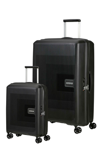 American Tourister Bundle Koper Aerostep Cabin + Large - Black