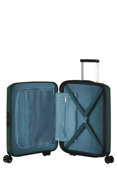 American Tourister Bundle Koper Aerostep Cabin Dark Forest + Large Black