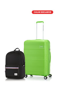 Bundle American Tourister Koper Litevlo Lime Medium + Carter Backpack 1 Black