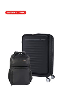 Bundle Set Frontec Large Black + Segno 2.0 Backpack Black