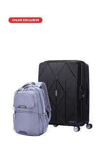 Bundle Set Argyle Medium Black + Brett 2.0 Backpack Alloy