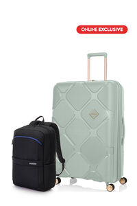 Bundle American Tourister Koper Instagon Pastel Green Large + Kamden II 3.0 Backpack 1 Black