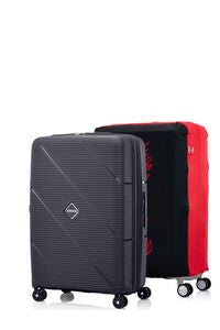 Bundle Set Ezylif Black + Stranger Things Luggage Cover L Hellfire Club